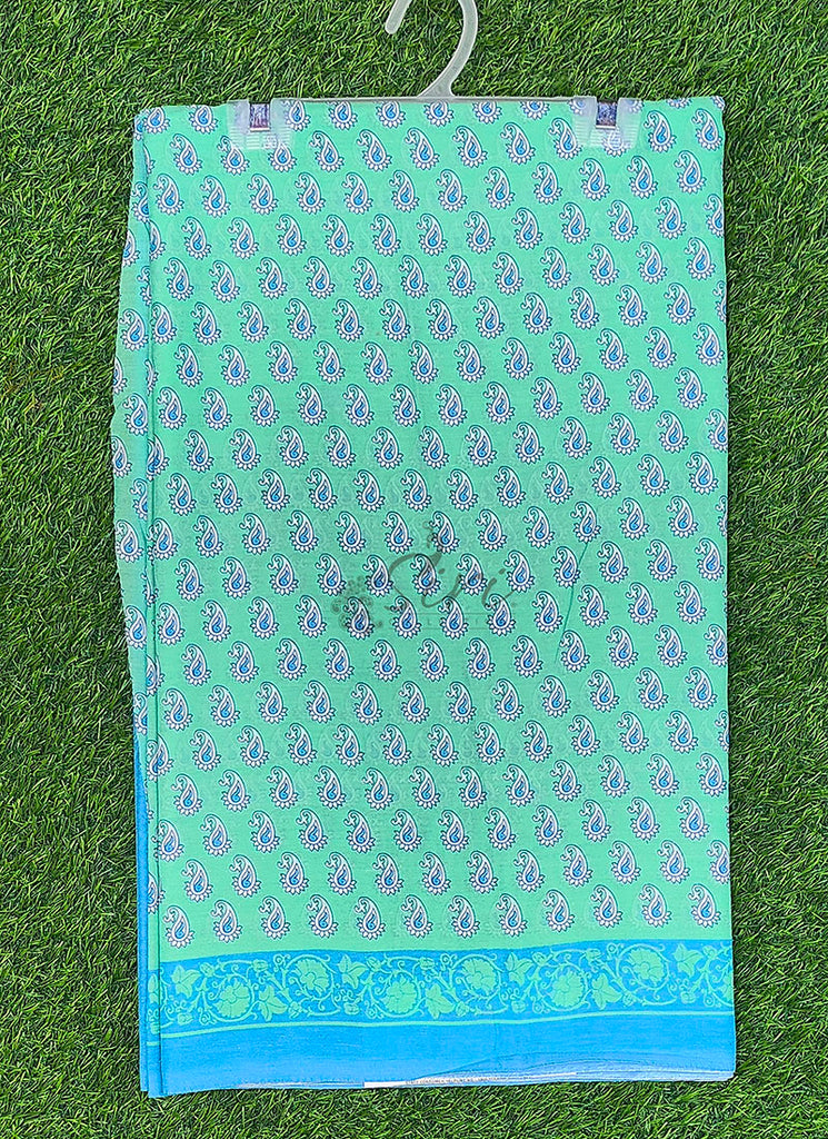 Beautiful Printed Garden Americano Chiffon Saree