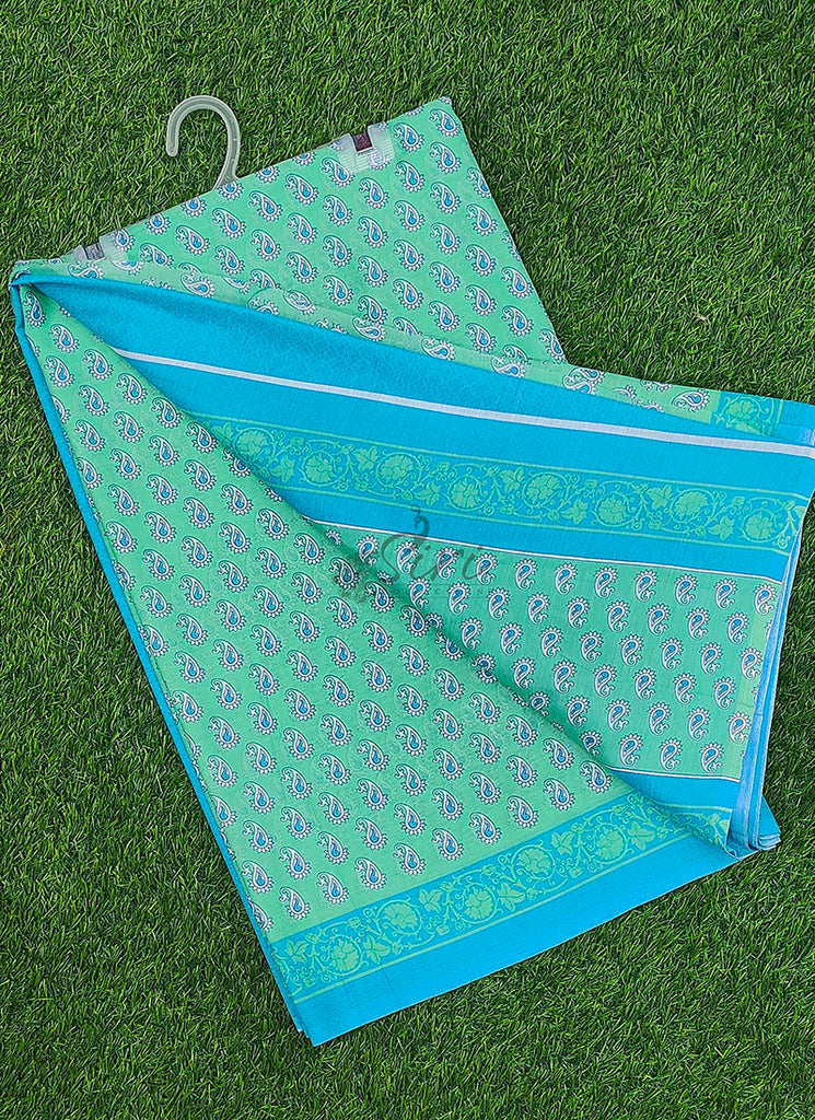 Beautiful Printed Garden Americano Chiffon Saree