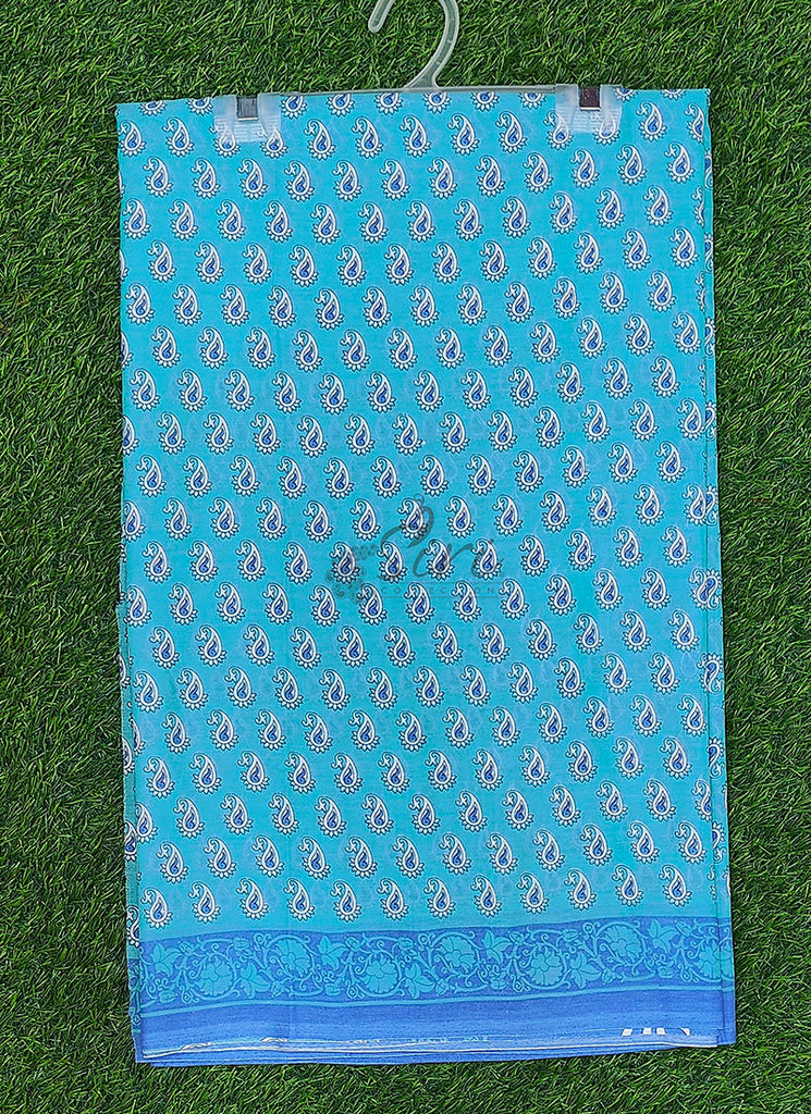 Beautiful Printed Garden Americano Chiffon Saree