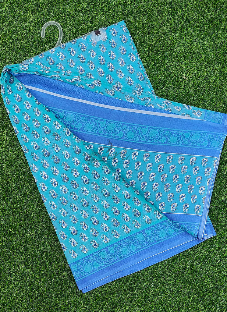 Beautiful Printed Garden Americano Chiffon Saree