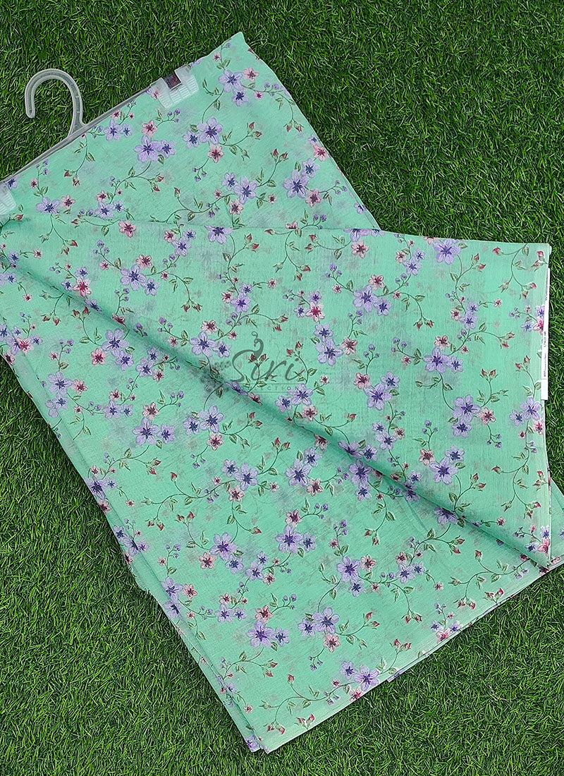 Beautiful Garden Vareli Americano Chiffon Saree