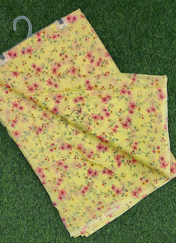 Beautiful Garden Vareli Americano Chiffon Saree