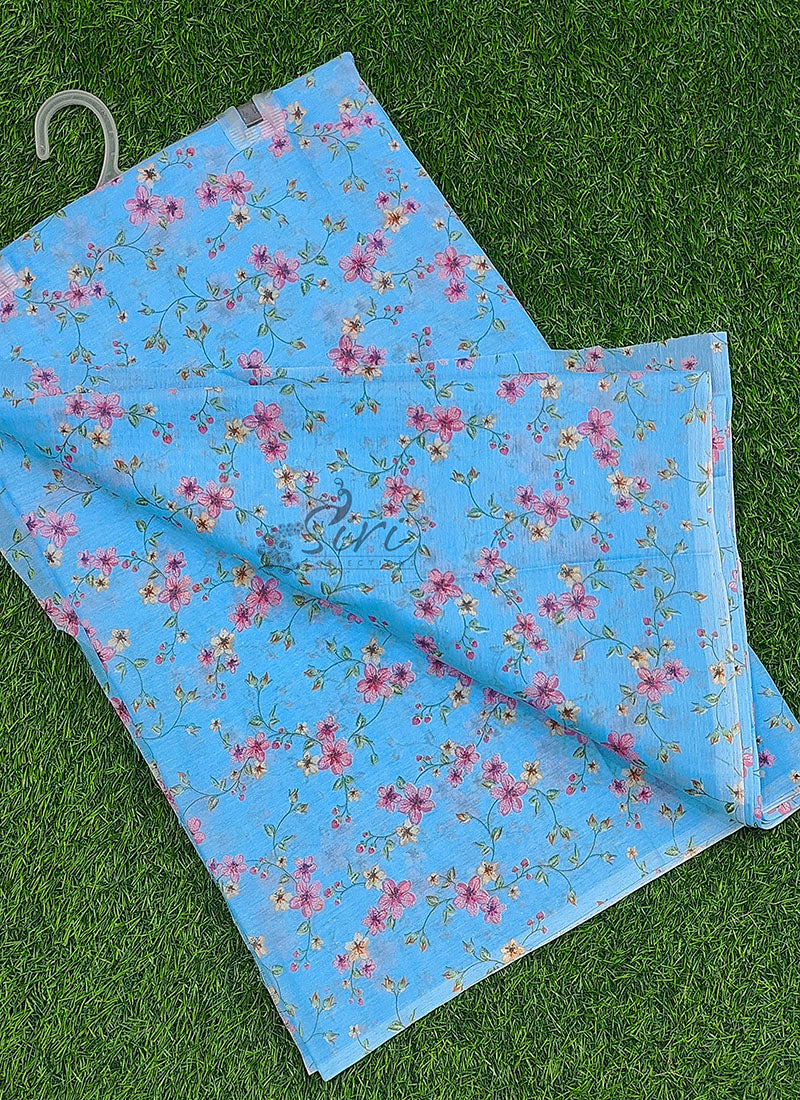 Beautiful Garden Vareli Americano Chiffon Saree