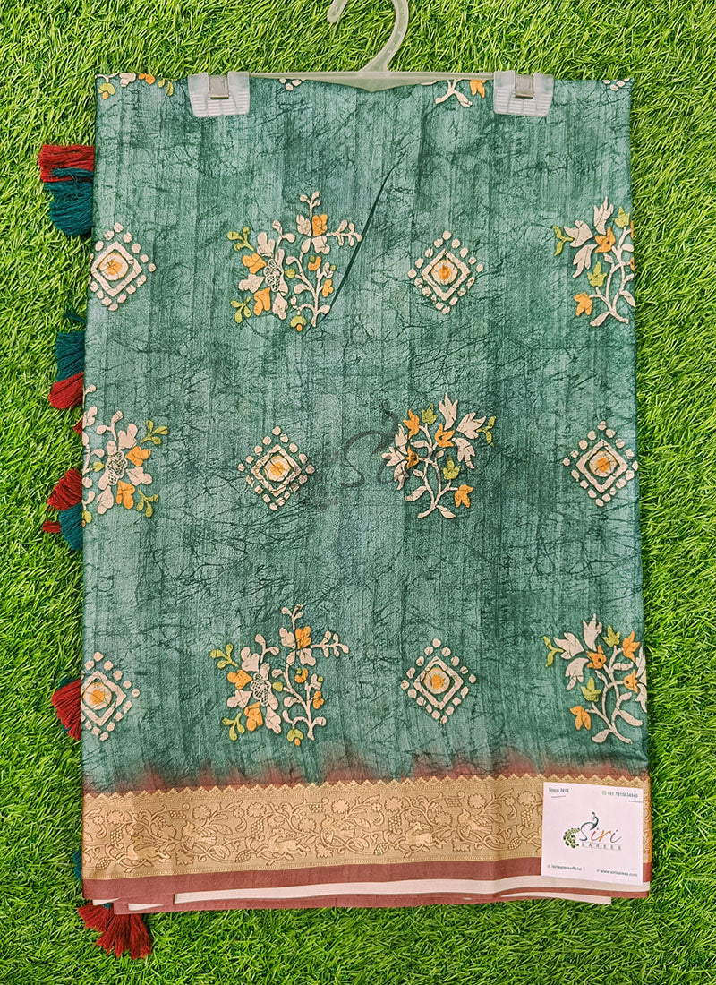 Beautiful Digital Print Viscose Crepe Saree