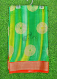 Vibrant Moss Georgette Saree