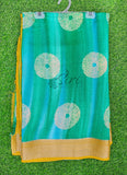 Vibrant Moss Georgette Saree