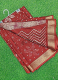 Lovely Printed Georgette Saree in Self Design