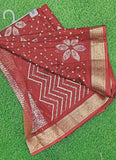Lovely Printed Georgette Saree in Self Design