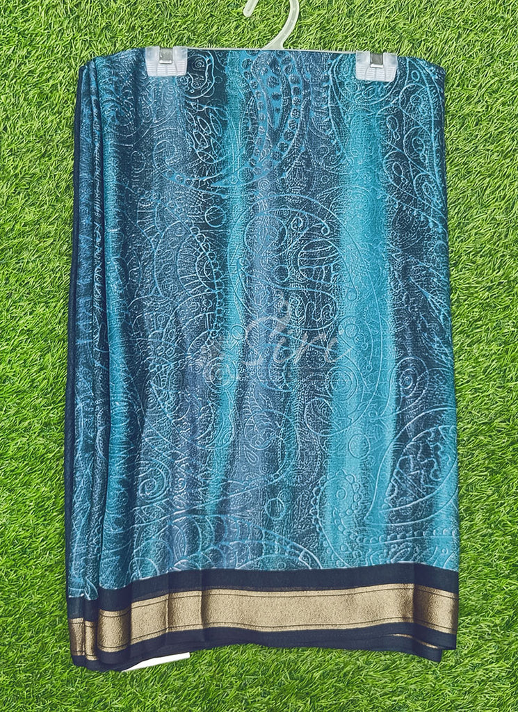 Lovely Soft Moss Georgette Saree