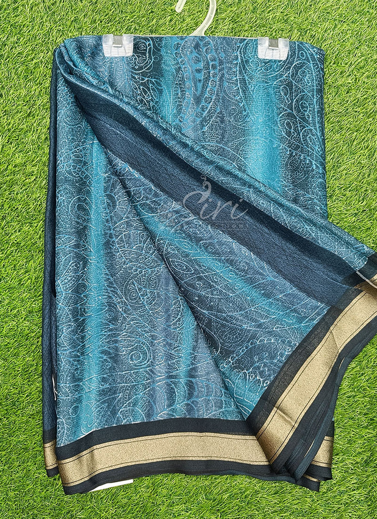 Lovely Soft Moss Georgette Saree