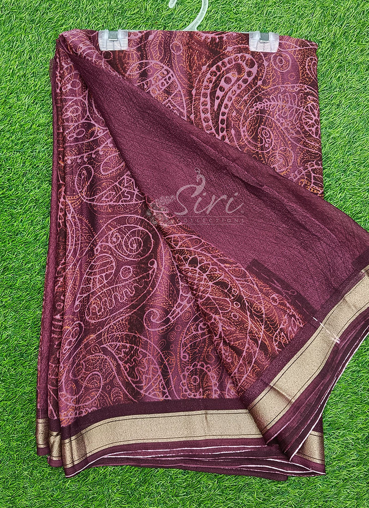 Lovely Soft Moss Georgette Saree