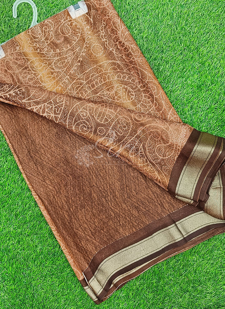 Lovely Soft Moss Georgette Saree