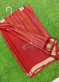 Lovely Soft Moss Georgette Saree