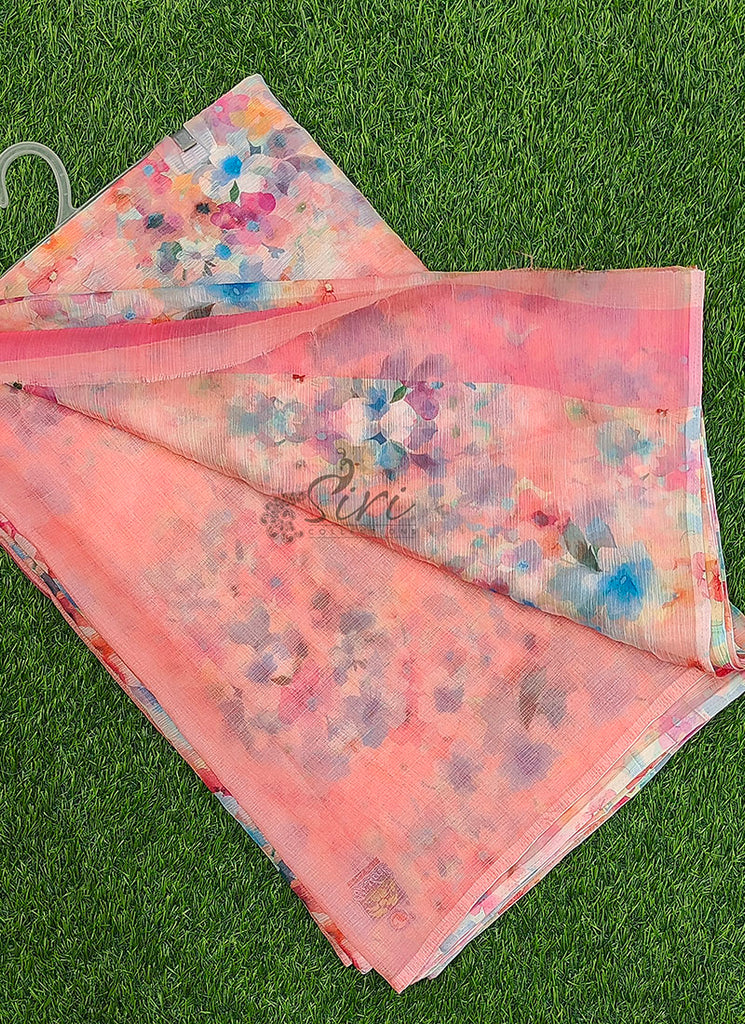 Latest Digital Print Nara Chiffon Saree with Blouse