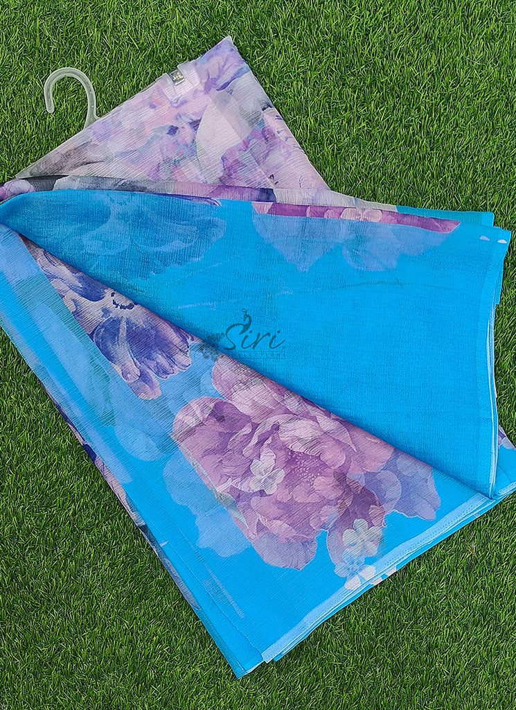 Latest Digital Print Nara Chiffon Saree with Blouse