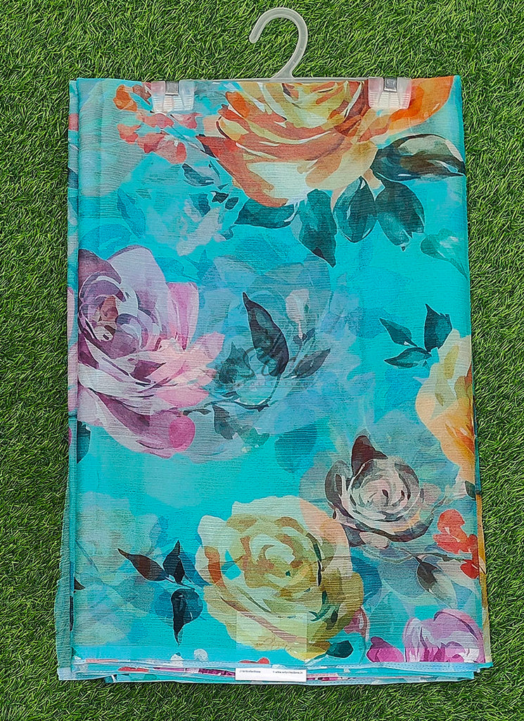 Latest Digital Print Nara Chiffon Saree with Blouse