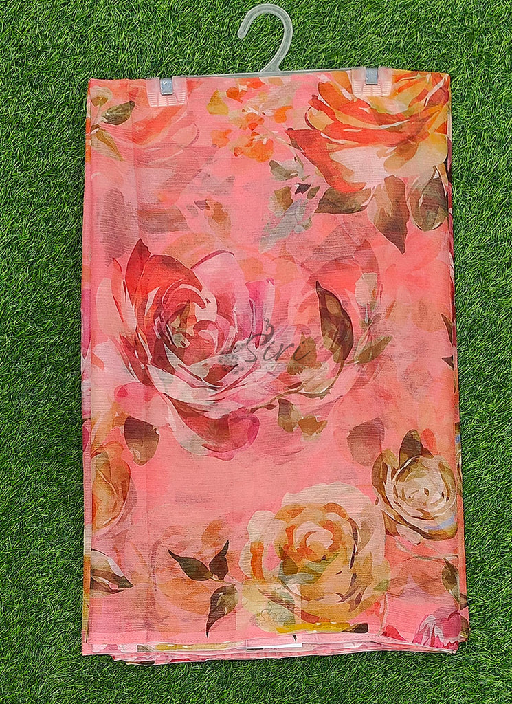 Latest Digital Print Nara Chiffon Saree with Blouse