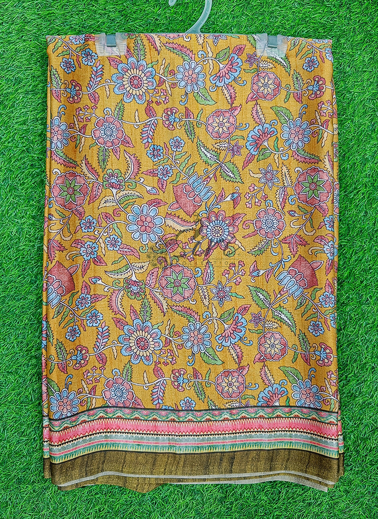 Latest Beautiful Digital Print Satin Crepe Saree