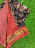 Latest Beautiful Digital Print Satin Crepe Saree