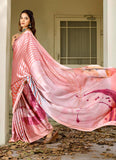 Lovely Digital Print Satin Saree