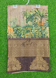 Lovely Digital Print Fancy Silk Saree