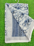 Lovely Digital Print Linen Saree
