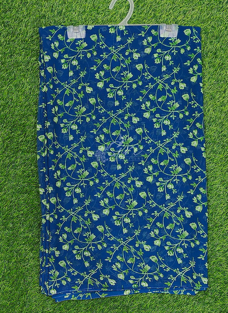 Authentic Garden Vareli Printed Georgette Saree