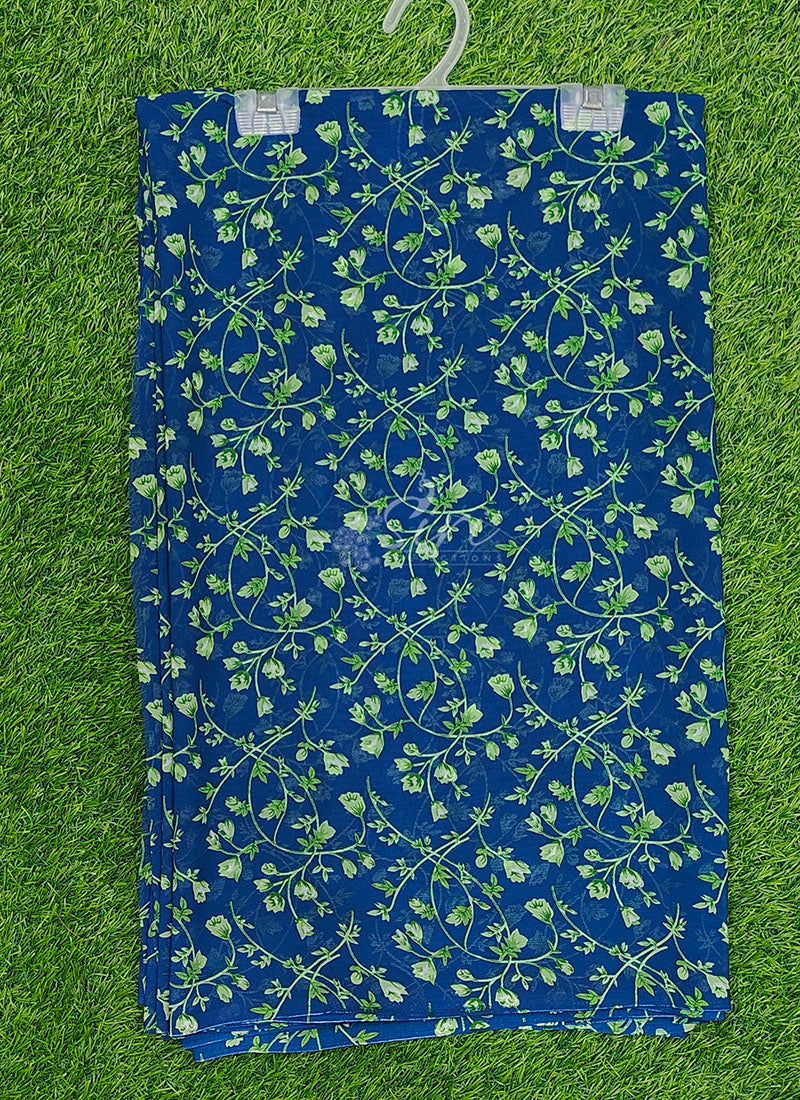 Authentic Garden Vareli Printed Georgette Saree