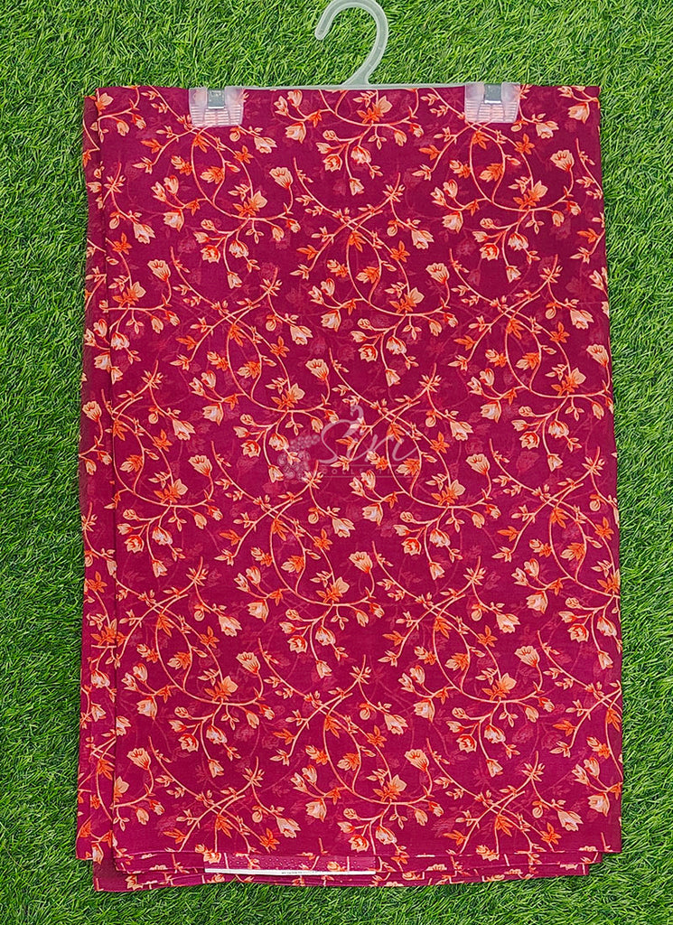 Authentic Garden Vareli Printed Georgette Saree