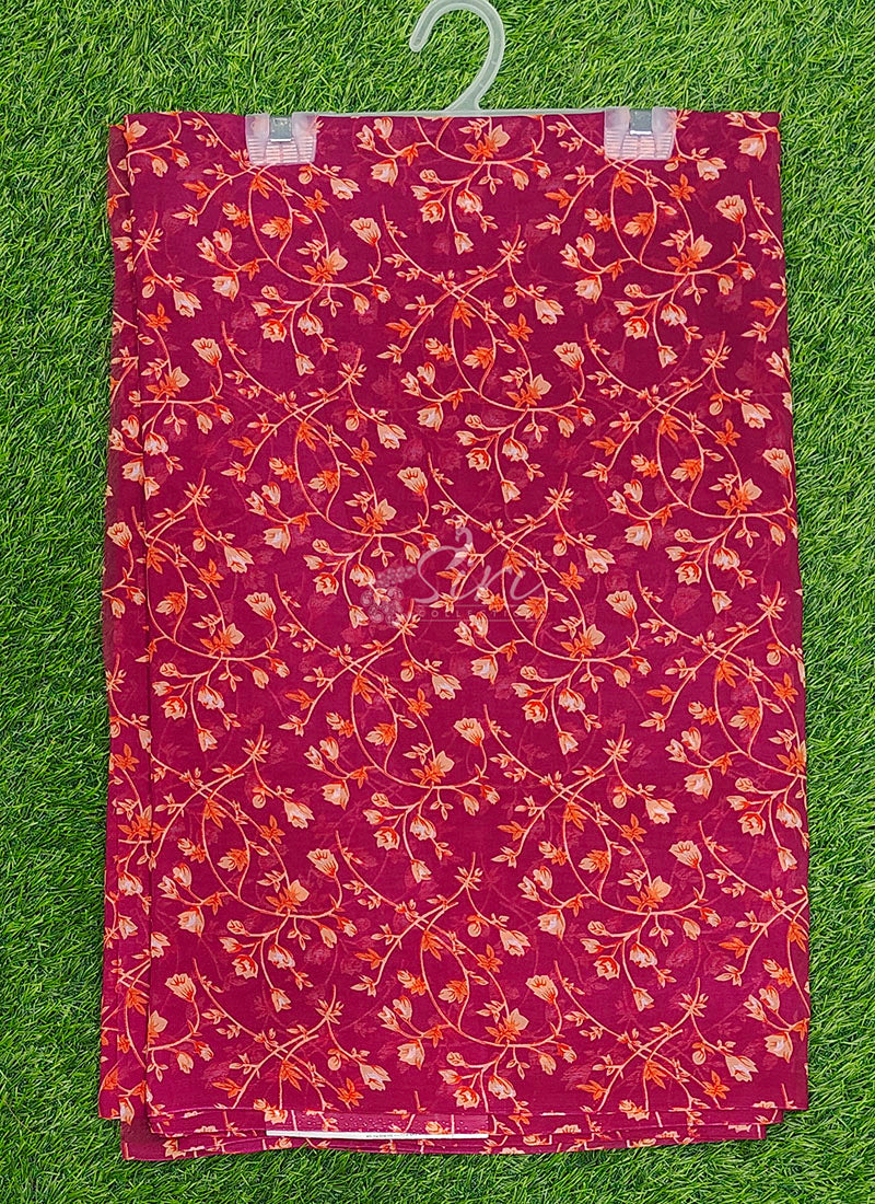 Authentic Garden Vareli Printed Georgette Saree