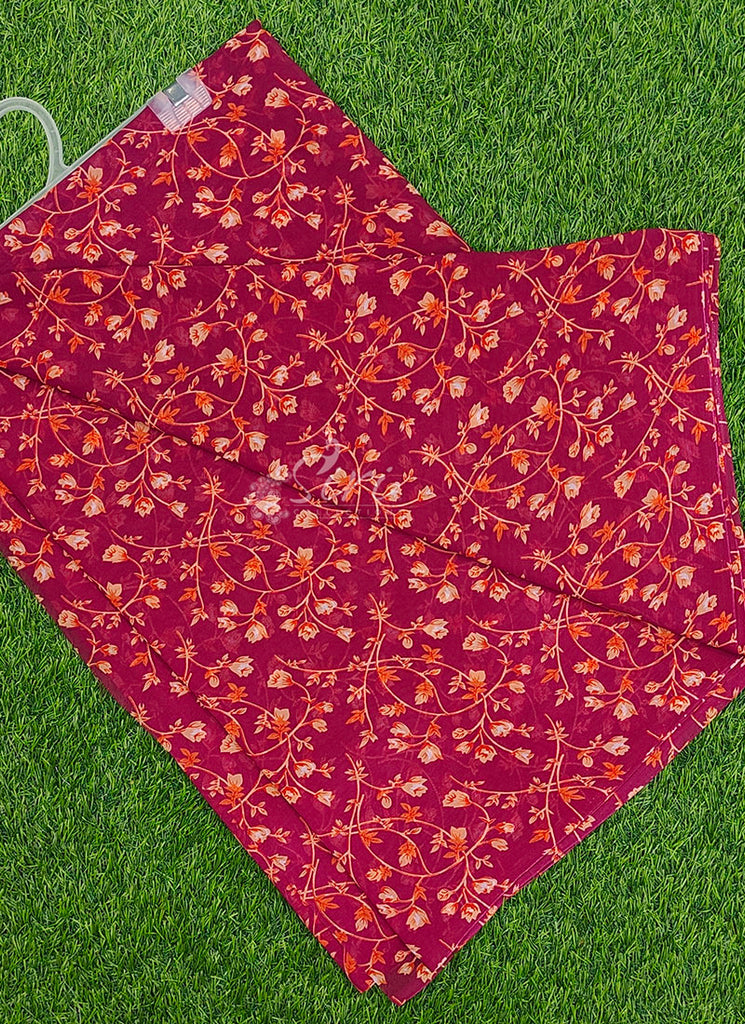 Authentic Garden Vareli Printed Georgette Saree