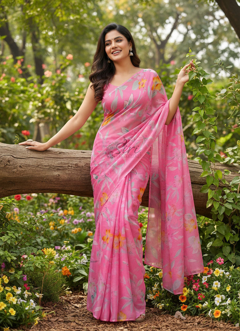 Exclusive Garden Vareli Nara Chiffon Saree
