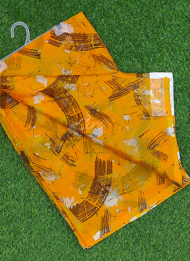 Latest Garden Vareli Floral Nara Chiffon Saree