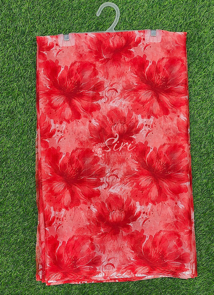 Latest Garden Vareli Printed Nara Chiffon Saree