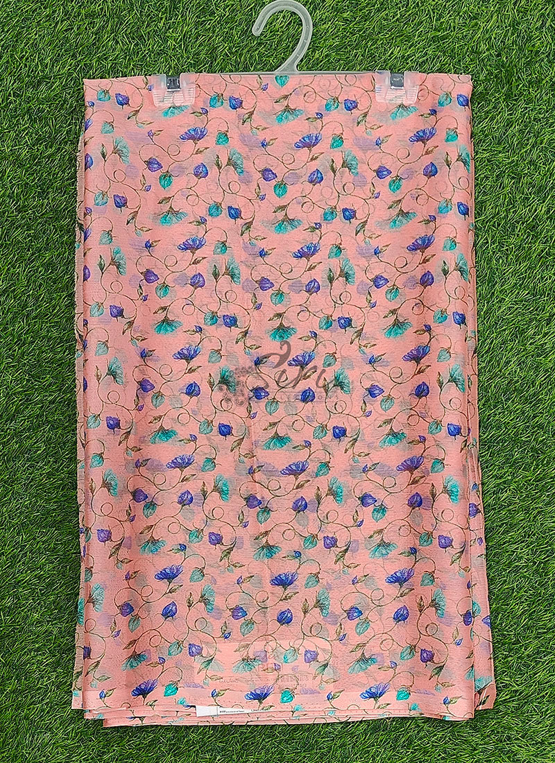 Latest Garden Vareli Printed Nara Chiffon Saree