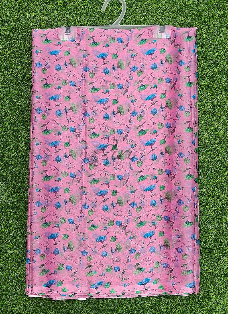 Latest Garden Vareli Printed Nara Chiffon Saree