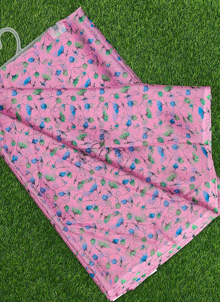 Latest Garden Vareli Printed Nara Chiffon Saree