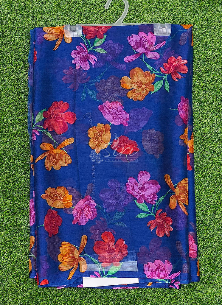 Latest Garden Vareli Printed Nara Chiffon Saree