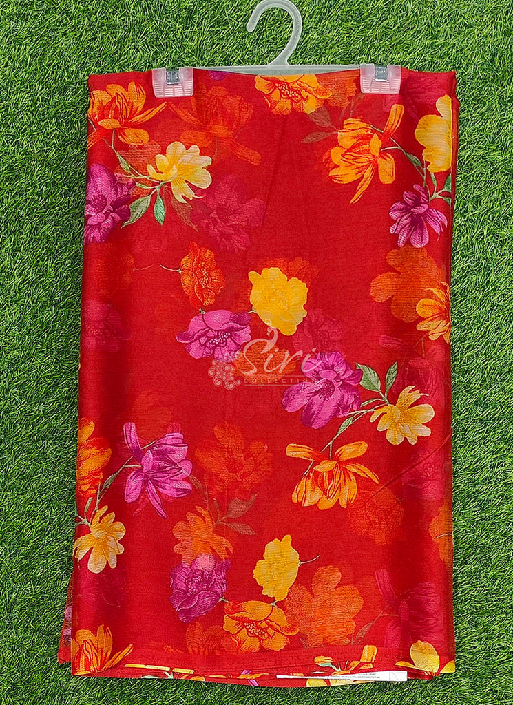 Latest Garden Vareli Printed Nara Chiffon Saree