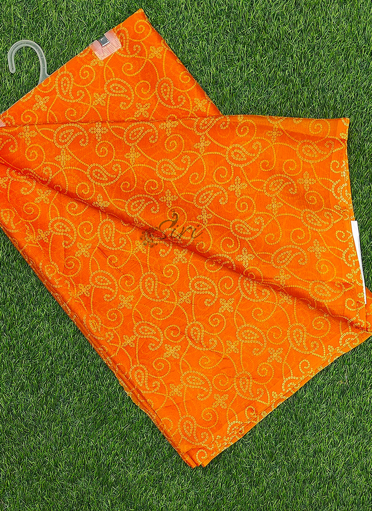 Latest Garden Vareli Printed Nara Chiffon Saree