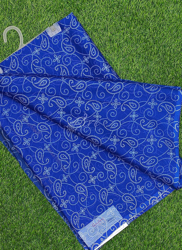 Latest Garden Vareli Printed Nara Chiffon Saree