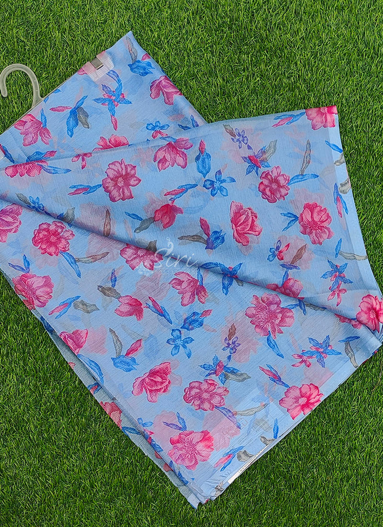 Garden Vareli Printed Nara Chiffon Saree