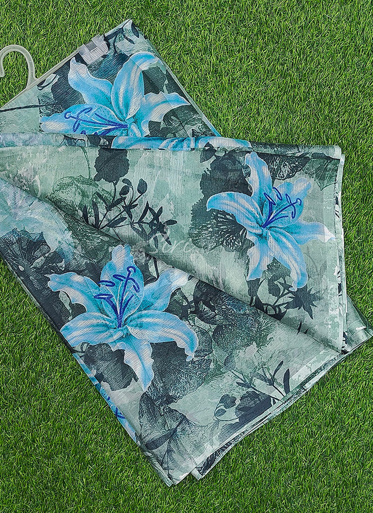 Garden Vareli Printed Nara Chiffon Saree