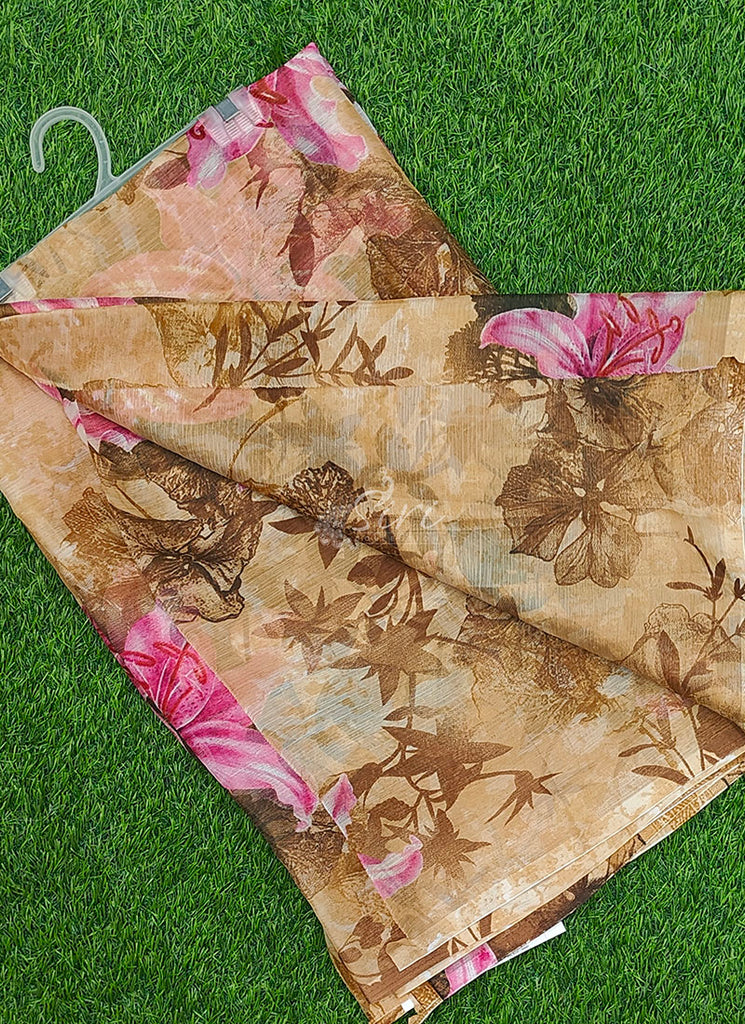 Garden Vareli Printed Nara Chiffon Saree