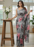 Garden Vareli Printed Nara Chiffon Saree