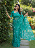 Garden Vareli Printed Nara Chiffon Saree