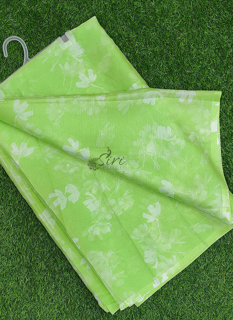 Garden Vareli Printed Nara Chiffon Saree