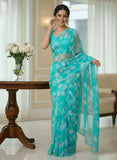 Garden Vareli Printed Nara Chiffon Saree