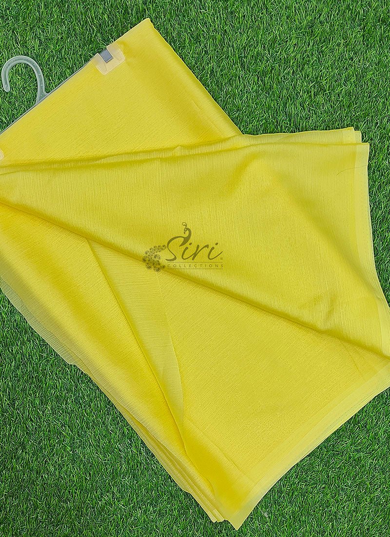 Exclusive Garden Vareli Plain Nara Chiffon Saree