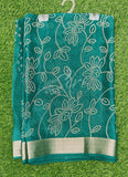 Lovely Printed Moss Georgette Saree